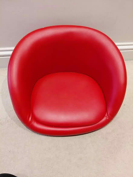 Photo of free Red stool seat - no base (Farnham Common, SL2) #1