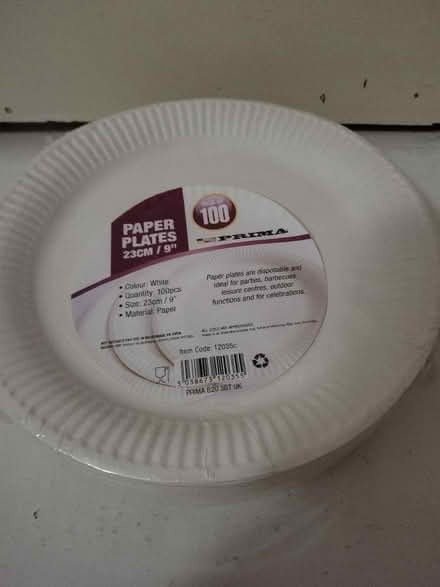 Photo of free 100 paper plates (West Croydon CR0) #1