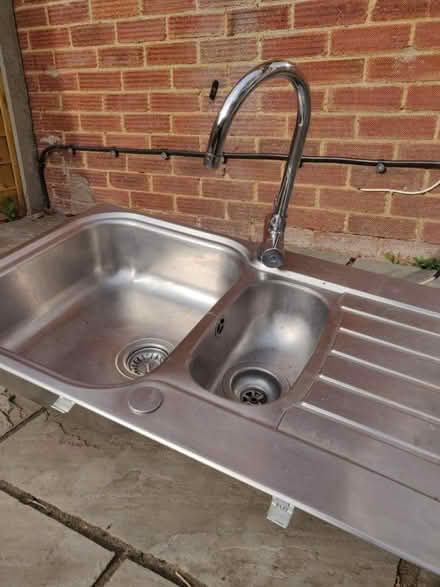 Photo of free Stainless steel sink w salad washer (Liphook GU30) #1