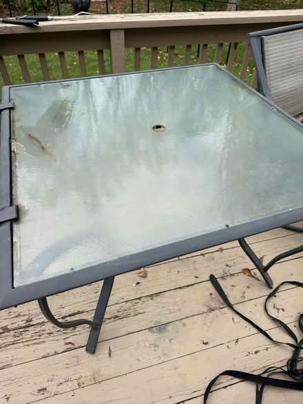 Photo of free Outdoor metal table and chairs (Liverpool) #1