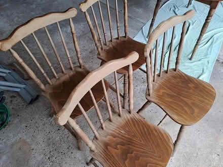 Photo of free Wooden table and 4 chairs (West Hill, Ottery St Mary) #2