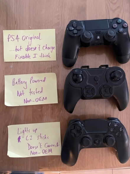 Photo of free PS4 controllers not working / parts (Oxford OX3) #2