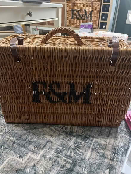 Photo of free F&M wicker hamper (RG2 Shinfield) #1