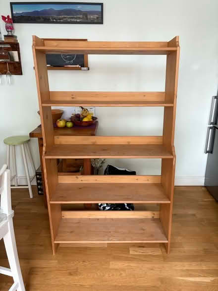 Photo of free Pine bookshelf (Win) #1