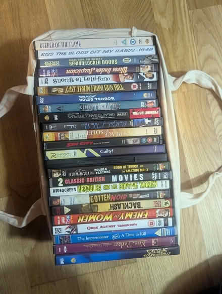 Photo of free A bag DVDs of old films (Stoke Newington/ Hackney) #1