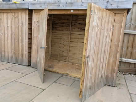 Photo of free 2 Wooden Bike/Garden Sheds (CB4) #2