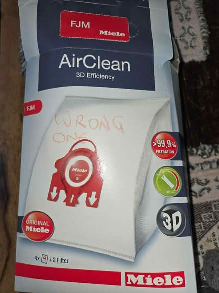 Photo of free Vacuum cleaner bags Miele Type FJM (Oakwood village) #1