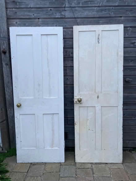 Photo of free Two victorian wooden doors, painted white (Lewes BN7) #2