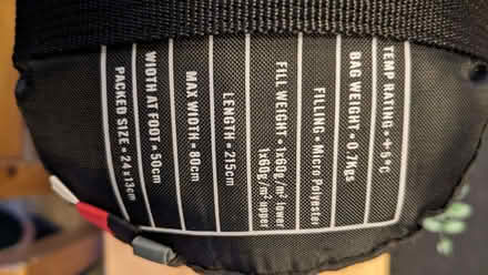 Photo of free Sleeping bag (Priestthorpe BD16) #3