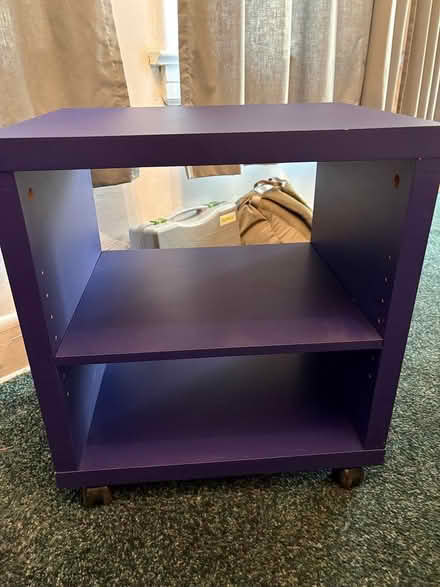 Photo of free Dark blue shelving cube (Great Neck) #1