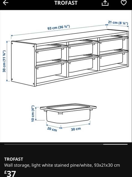 Photo of free 2x IKEA trofast shelving units (TW7 6QU) #2