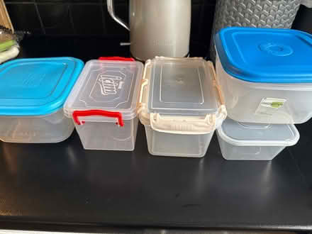 Photo of free Assortment of food containers (OX26) #1