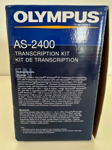 Photo of free Olympus Digital Voice Recorder and transcription kit (Norham Manor OX2) #4