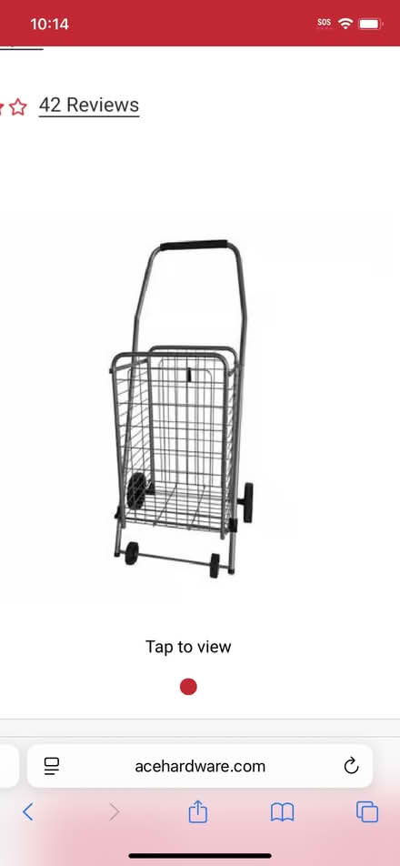 Photo of Collapsible shopping cart (Bascom Ave & White Oaks Rd) #1