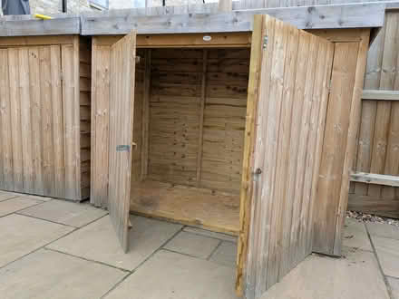 Photo of free 2 Wooden Bike/Garden Sheds (CB4) #1