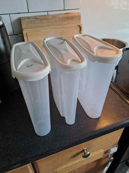 Photo of free 3 cereal containers (RH12) #1