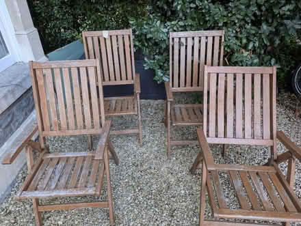 Photo of free Folding garden chairs x 4 (Bear Flat, Bath BA24) #1