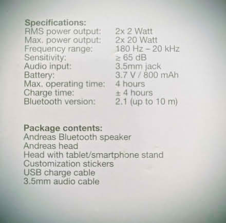 Photo of free Bluetooth speaker (DA7 Bexleyheath) #4