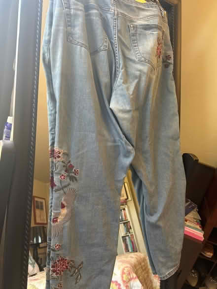 Photo of free Women’s sz 14 embroidered jeans (10011 (17th & 9th)) #3