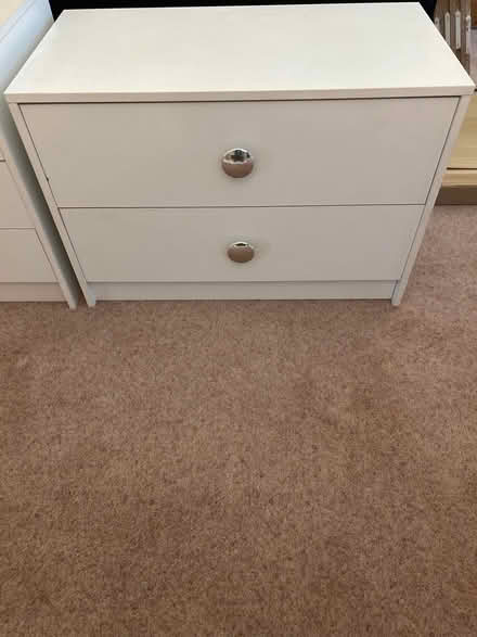 Photo of free 2 white chests of drawers (Southport) #2