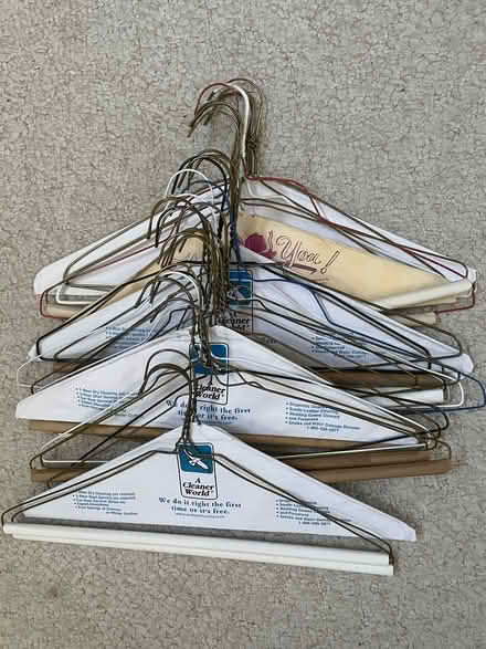 Photo of free Wood, plastic and wire hangers (West Plano) #2