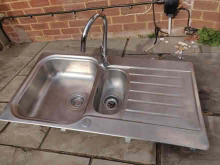 Photo of free Stainless steel sink w salad washer (Liphook GU30) #3