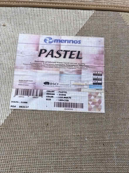 Photo of free Large Rug 230x160cm (Peachcroft OX14) #2