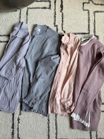 Photo of free 4 lightweight sweaters S-M (Rego Park) #2