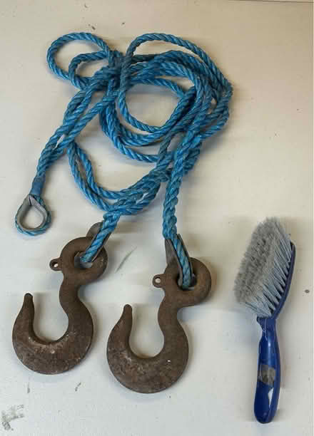 Photo of free Pair of very large cast iron hooks (Bingley BD16) #1