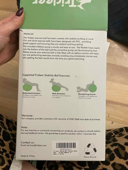 Photo of free Physio style exercise ball (Brixton) #2