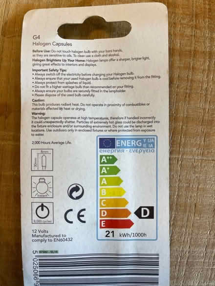 Photo of free G4 halogen capsules (Tunbridge Wells TN2) #3