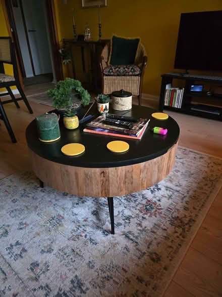 Photo of free Round coffee table with storage (ML10 6NW) #2