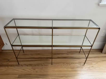 Photo of free 2-tiered glass console table (South Berkeley) #1