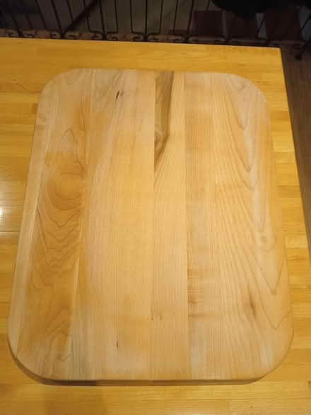 Photo of free Large wooden cutting board (Near Warden and Lawrence) #2