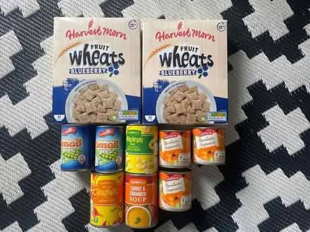 Photo of free Tinned food and cereal (Garston WD25) #1