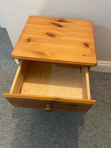 Photo of free Wooden bedside table (Brixton) #2