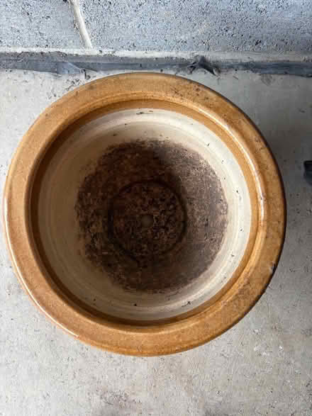 Photo of free Brown Glazed Outdoor Pot (Willington DL15) #2