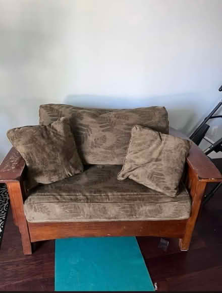 Photo of free Large wood chair with sleeper (Northridge) #1