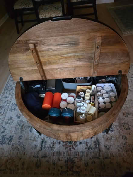 Photo of free Round coffee table with storage (ML10 6NW) #3