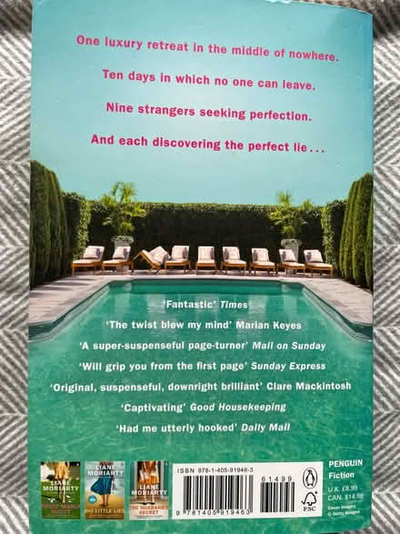 Photo of free Nine Perfect Strangers book (Rathcoole, Co. Dublin) #2