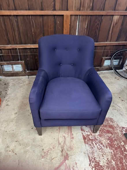 Photo of free Blue Lounge Chair (South Berkeley) #1