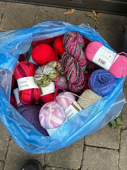 Photo of free Bag of yarn plus knitting kit (Georgetown) #1