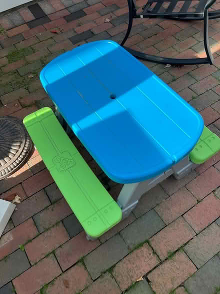 Photo of free Toddler-size picnic table (Hudson, MA near CVS) #1