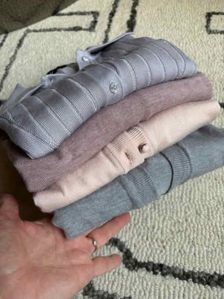 Photo of free 4 lightweight sweaters S-M (Rego Park) #1