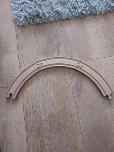 Photo of free 3 wooden brio curved track pieces (Woodley RG5) #2