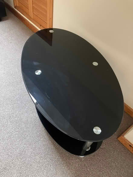 Photo of free Black Glass & Steel Coffee Table (Hartington SK17) #1
