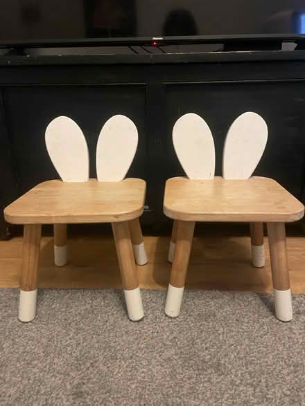 Photo of free 2 small wooden kids chairs (Hanger Lane) #2