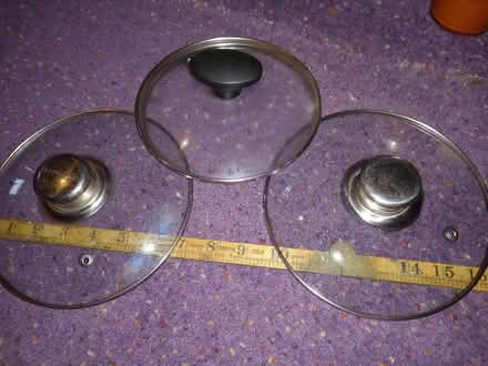 Photo of free 3 Glass Lids (Collyhurst M40) #1