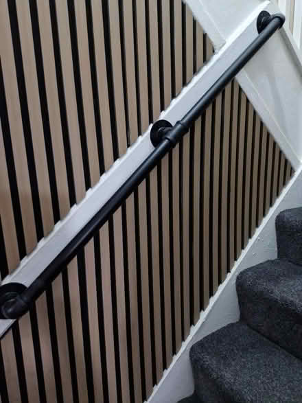 Photo of free Black metal handrail (Knowsley) #2