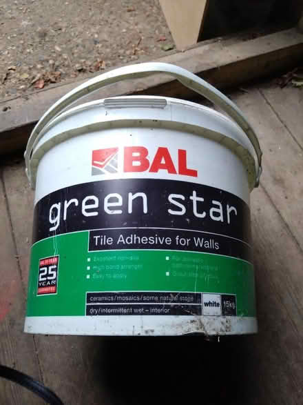 Photo of free Tile adhesive about 4kg left. (Wallands Park BN7) #1